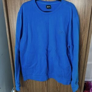Everlast Sport Sweatshirt sz XL Blue Crewneck Embroidered Logo Fleece‎ Pullover